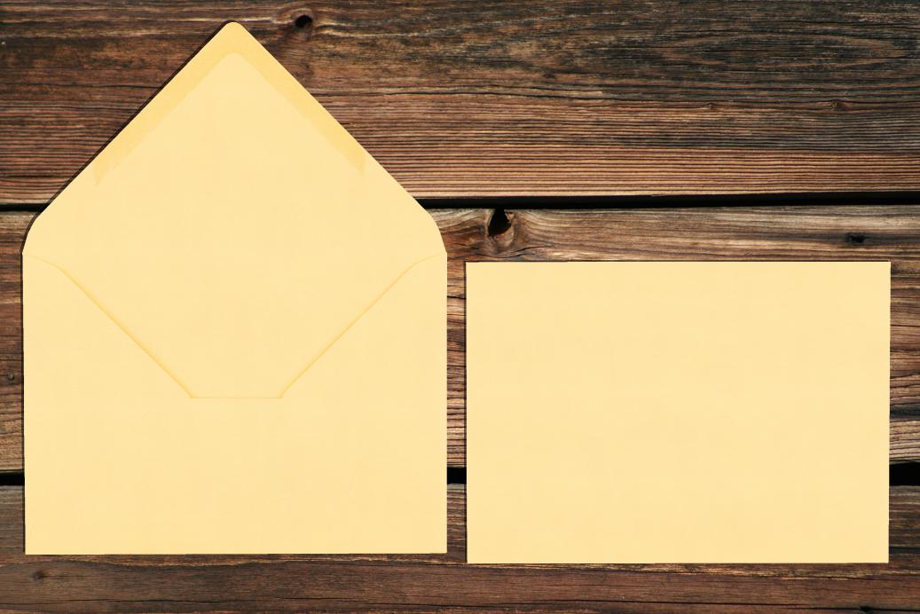 Briefhüllen 120x180 mm Nassklebend Chamois 120 g/qm